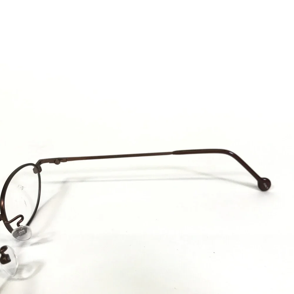 Vintage la Eyeworks Eyeglasses Frames ELOISE 445 Matte Brown Round 42-20-130